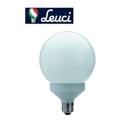 Lampada risparmio energetico 25W E27 Globo Leuci Supreme