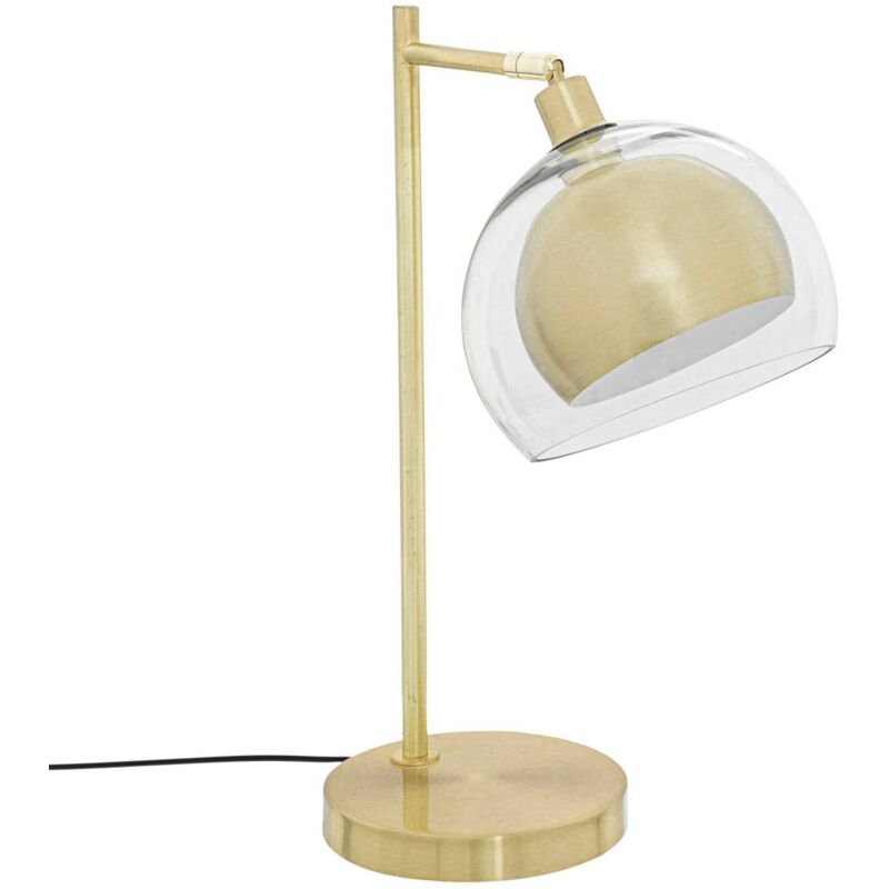 Image of Lampada rivi in metallo dorato e vetro h48cm Atmosphera créateur d'intérieur - Dore