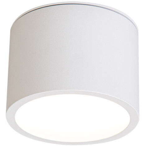 Lampada rotonda bianca da superficie Ø8,2cm 1xGX53 7W IP65 per bagno o corridoio KENDAL Light Prestige