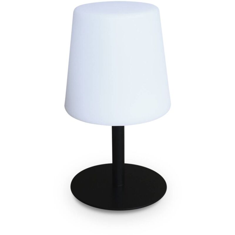 Lampada s color - Lampe de table led de 28cm noire - Lampe de table décorative lumineuse. ø 16cm