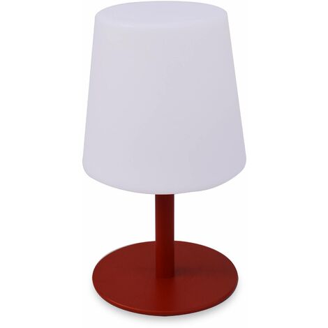 LAMPADA S COLOR - Lampe de table LED de 28cm rouge - Ø 16cm
