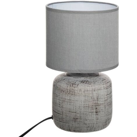 Lampada salta in ceramica grigia 26,5 cm - Atmosphera créateur d'intérieur