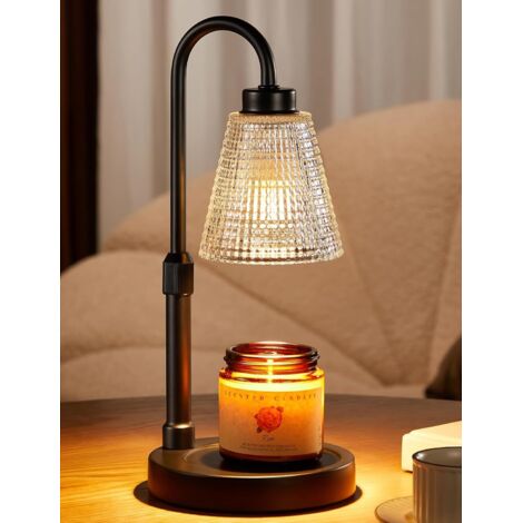 Lampada scaldacandele con timer, scaldacandele dimmerabile per arredamento casa, lampada scaldacandele regolabile in altezza, regalo di compleanno per moglie, mamma, regalo di inaugurazione della casa