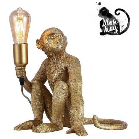 Lampada scimmia in resina "Rila"