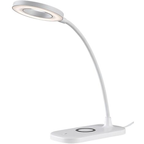 Lampada scrivania bianca LED 5W dimmer Rabalux Hardin