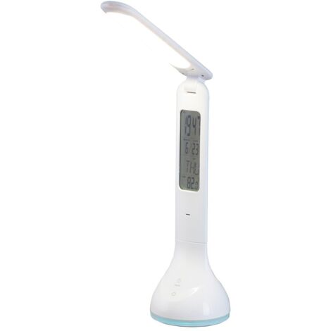 Lampada scrivania con display bianca LED 4W Justin