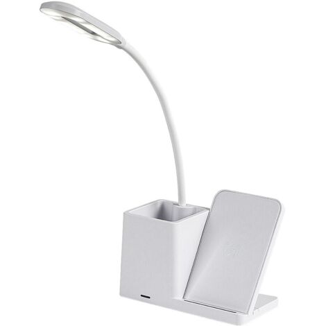 Lampada scrivania LED bianca dimmerabile Qi Cerie Rabalux