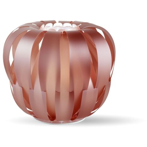 Lampada Scrivania Moderna Queen Polilux ® Pink Metal Metallo Bianco 1 Luce E14