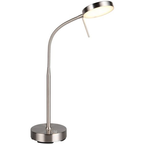 Lampada scrivania wireless nichel opaco USB-C CCT 3W RL