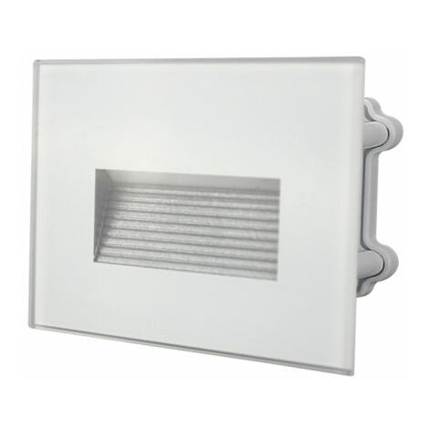 Lampada Segnapasso Incasso Quadro in vetro 5W IP65 Luce Naturale 4000K