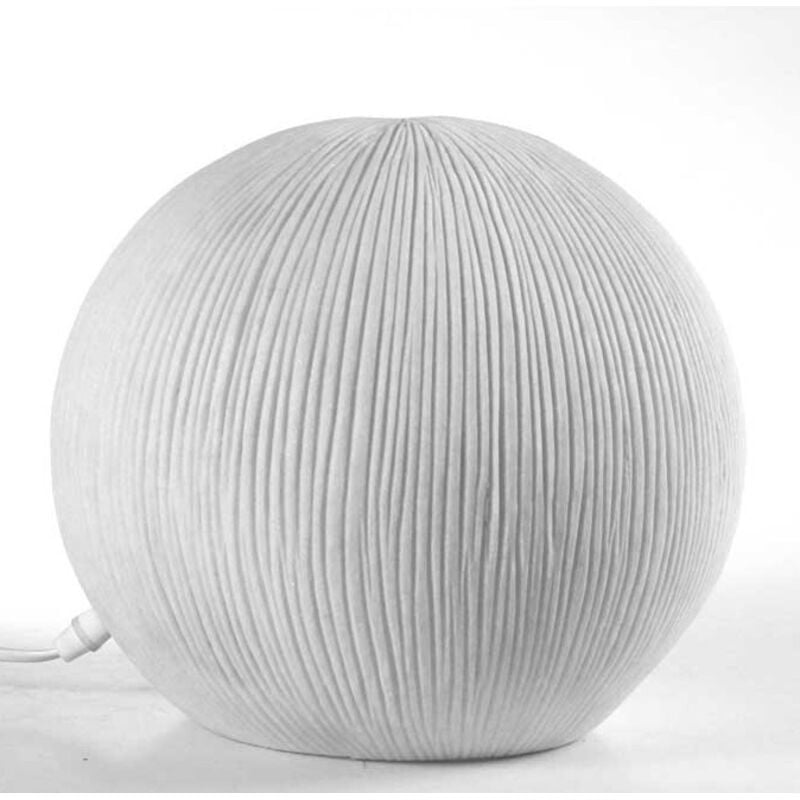Iperbriko - Lampada sfera da tavolo bianca design
