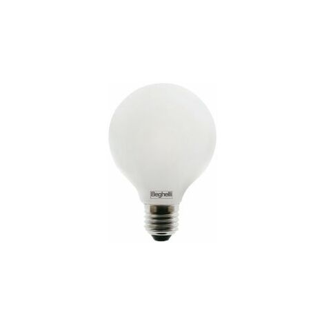 Lampada sferica opale Zafiro LED 6W E27, luce calda 2700K  BEG56450