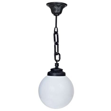 Lampada Sichem/G250 IP55 - Nero Opaco (Opale) - E27 In Resina - Fumagalli