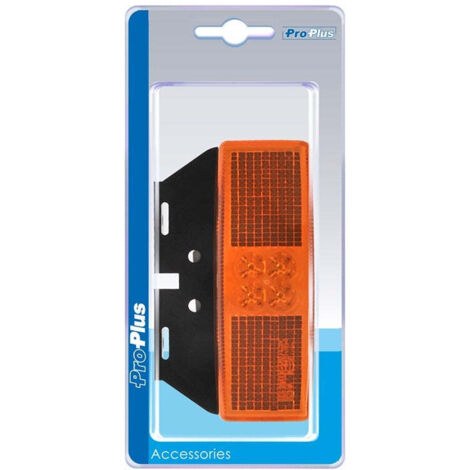 Lampada side marker 1224v ambra 110x40mm led con supporto in blister