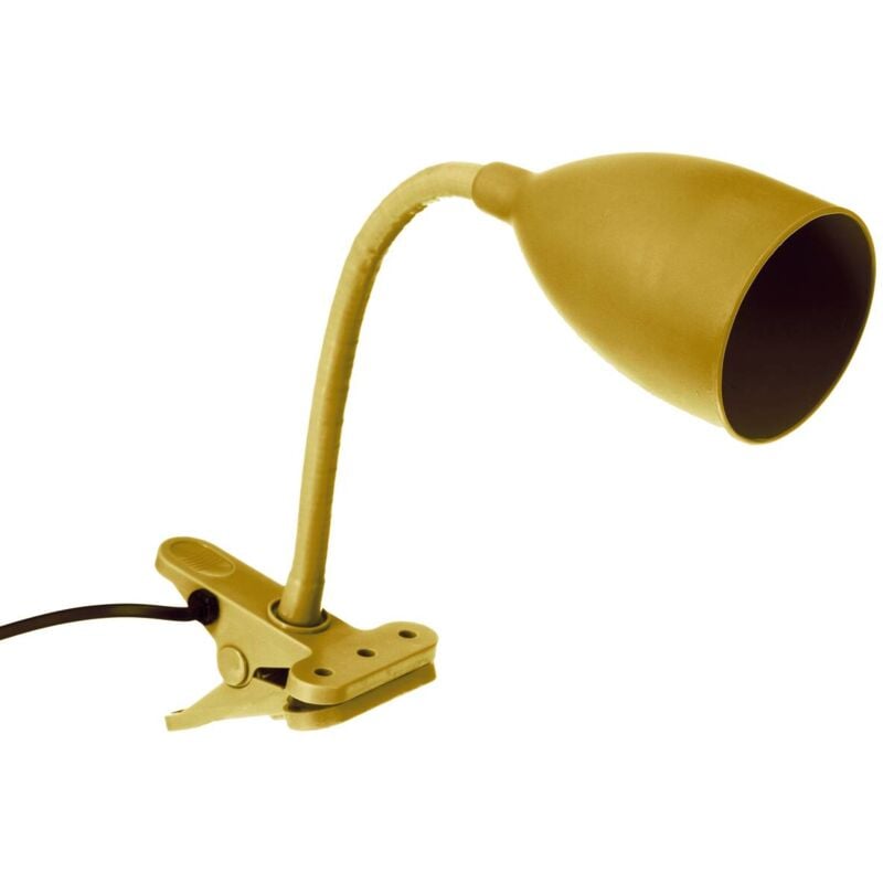 Image of Lampada a clip sily giallo senape h43cm - Atmosphera créateur d'intérieur - Ocra