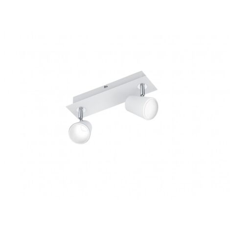 Lampada Soffitto e Parete 2 Faretti Spot Orientabili Narcos Bianco Trio Lighting