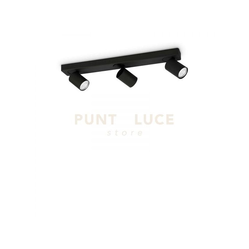 Lampada Da Soffitto Rudy Pl3 Nero