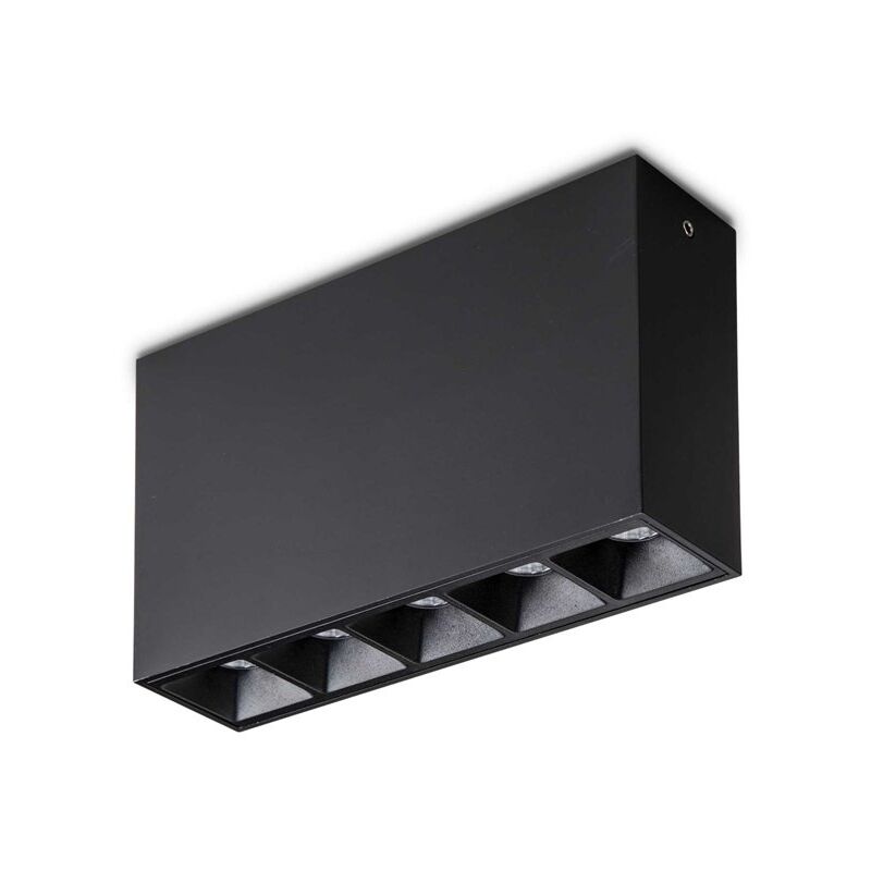 Modulo Lika Alluminio Nero Led 12,5W 3000K Luce Calda