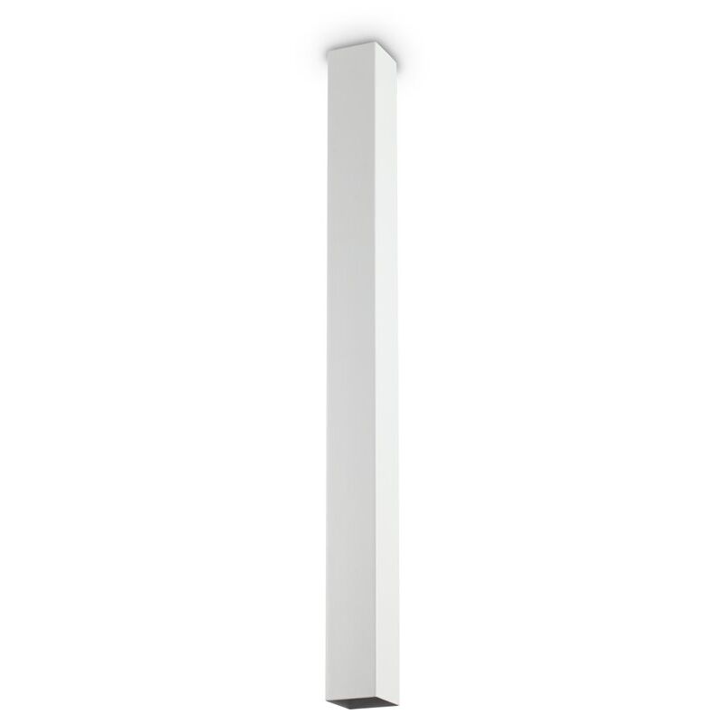Plafoniera Moderna Sky Metallo Bianco 1 Luce Gu10 7W 3000K Luce Calda H75Cm