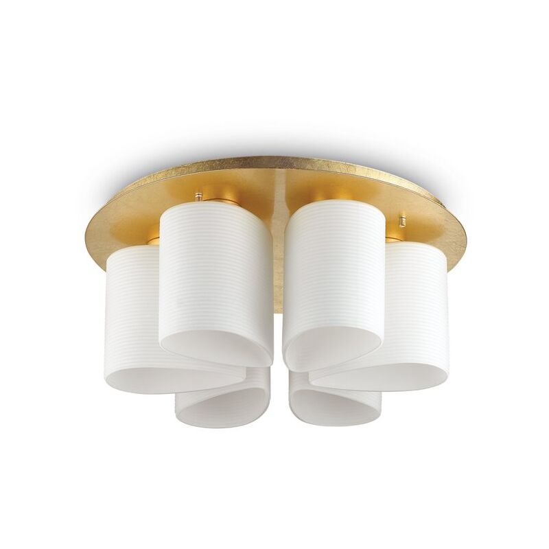 Ideal Lux - Plafoniera Contemporanea Daisy Metallo Oro 6 Luci E27