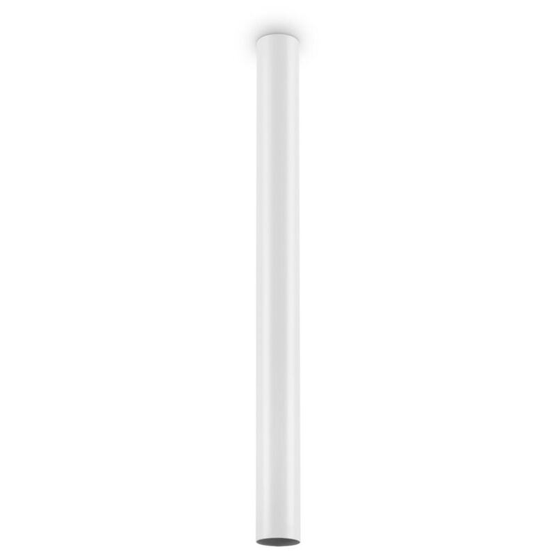 Plafoniera Moderna Look Metallo Bianco 1 Luce 7W 3000K Luce Calda H75Cm