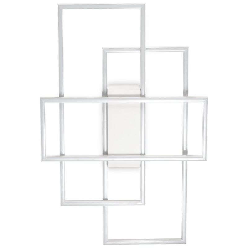 Ideal Lux - Plafoniera Moderna Frame Metallo Bianco Led 31W 3000K Luce Calda