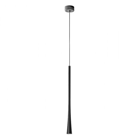 Lampada soffitto led gea luce dafne sp nero moderna