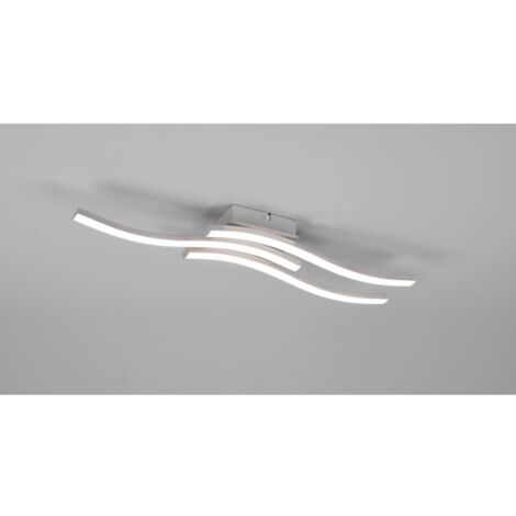 Lampada Soffitto Moderna Bacchette Led 4000k Route Nichel Trio Lighting