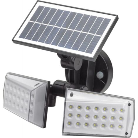 LAMPADA SOLARE  42LED 450LUMEN C/SENSORE CREPUSCOLARE IP65 MAURER