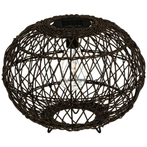 Lampada solare boule nera d31cm - Atmosphera créateur d'intérieur