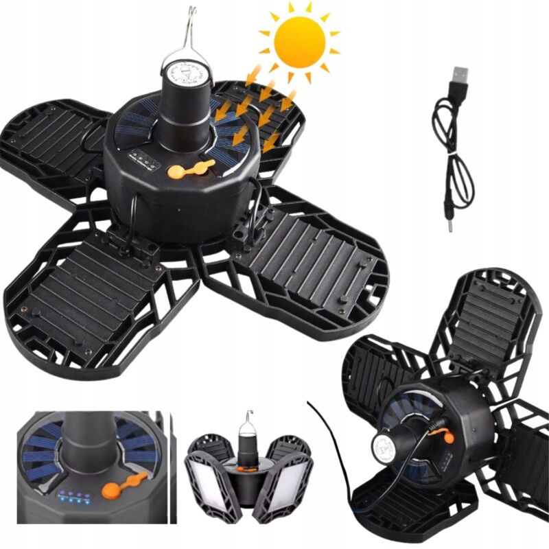 Lampada solare da campeggio 200w