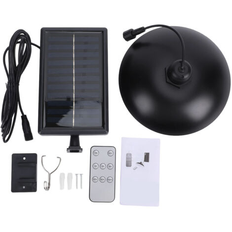 Lampada solare da giardino 3000K/4500K/6000K, impermeabile, a LED, con accensione automatica dal tramonto all'alba e telecomando - Per patio di fienile