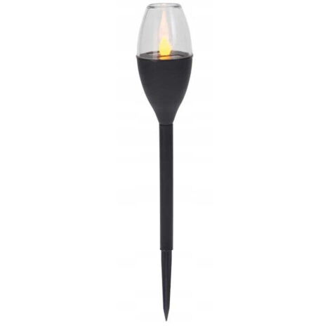 Lampada solare da giardino a LED, grigia, 6 cm, 1 pz.