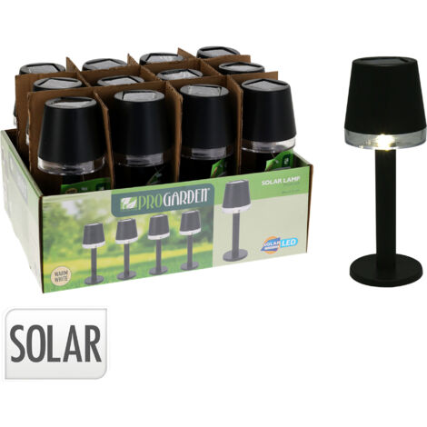 Lampada solare da tavolo nera - Redcliffs