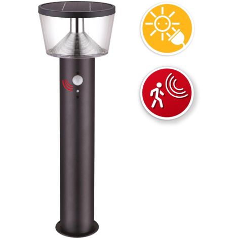 Lampada solare da terra tulum velamp sl344- rilevatore movimento-10w 4000k