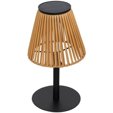 Lampada solare e usb da esterno kessy beige h30cm - Atmosphera créateur d'intérieur