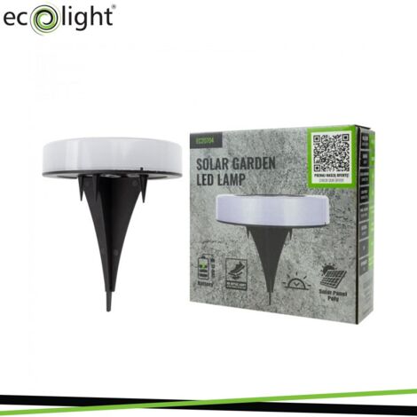 Lampada solare giardino Ecolight con crepuscolare 4000K IP44