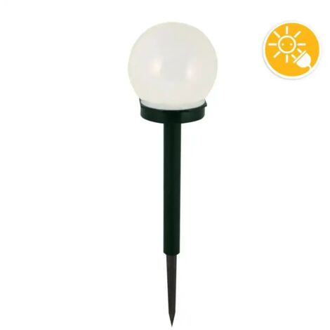 Lampada solare globo Velamp led da giardino plastica 10x34x10cm
