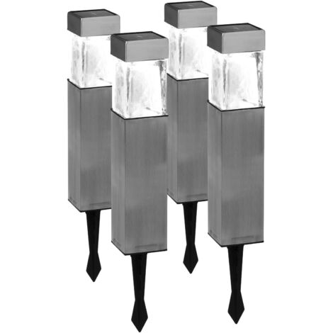 LAMPADA SOLARE LED SQUARE IN SCATOLA SET DA 4 PEZZI DURACELL LIGHTING