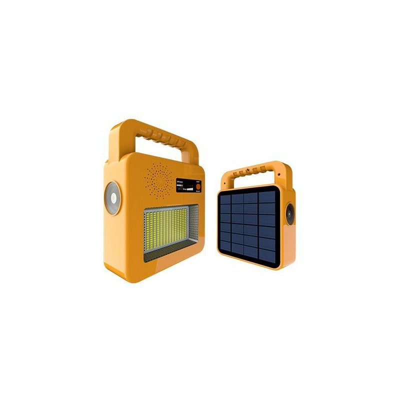 Image of Optonica - Lampada solare portatile con altoparlante Bluetooth - gialla