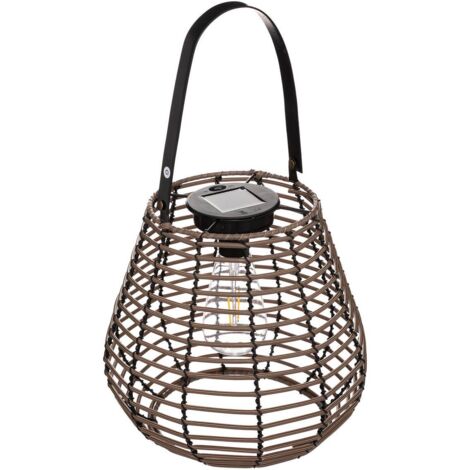 Lampada solare viky tonka brown h26cm - Atmosphera créateur d'intérieur