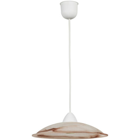 LAMPADA SOSP DUNA 30 1XE27 ALABASTRO TABACCO- 1,0 pz