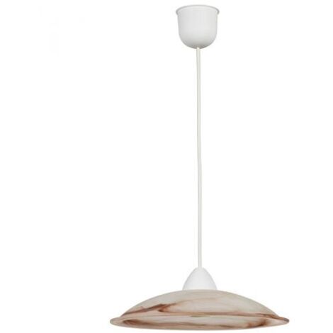 LAMPADA SOSP DUNA 30 1XE27 ALABASTRO TABACCO