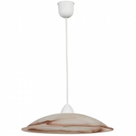 LAMPADA SOSP DUNA 40 1XE27 ALABASTRO TABACCO