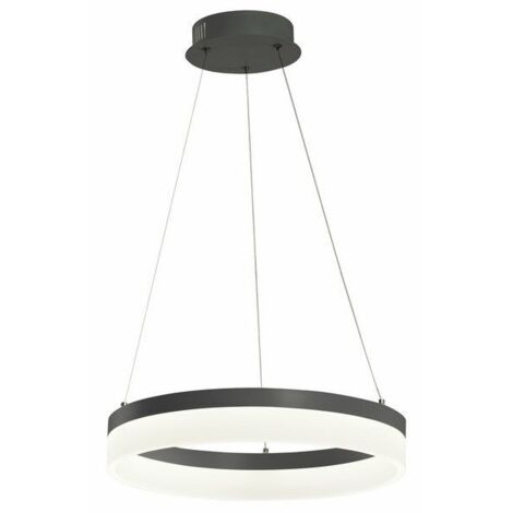 Lampada sospensione anello Ø40 antracite LED 24W Reality