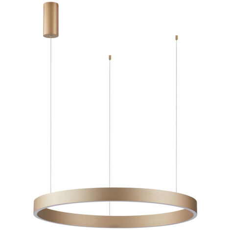 Lampada sospensione anello oro LED 100W Brasco Italux