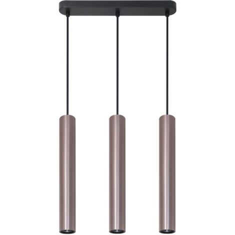 Lampada sospensione barra 38cm 3xGU10 grigia Polux
