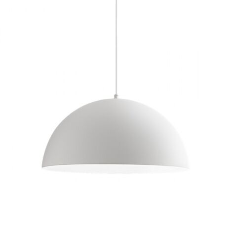 Lampada sospensione bianca gea luce bonella sp cupola moderna