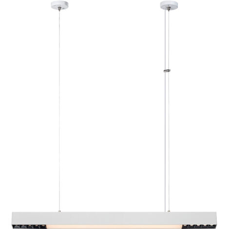 Lampada sospensione bianca lineare 80cm LED 32W CCT