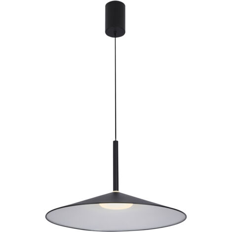 Lampada sospensione cono nero LED 16W Sardena Italux